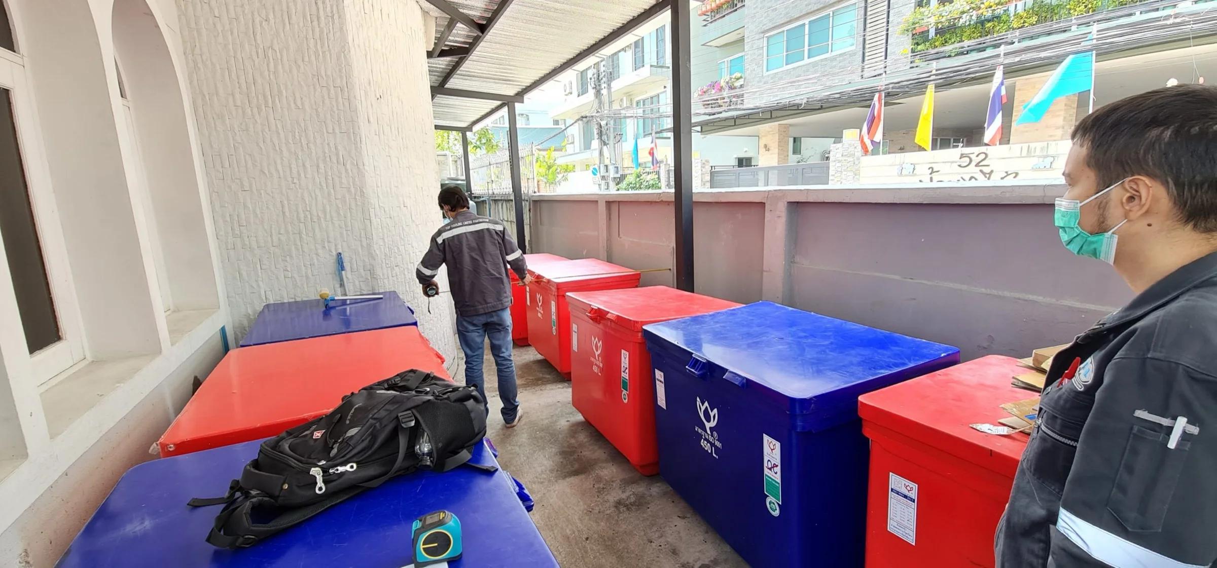 ติดตั้งห้องเย็น 12 ตัน ให้แก่คุณทรงกรด ไก่ครีนพญาไท จ.กรุงเทพ
